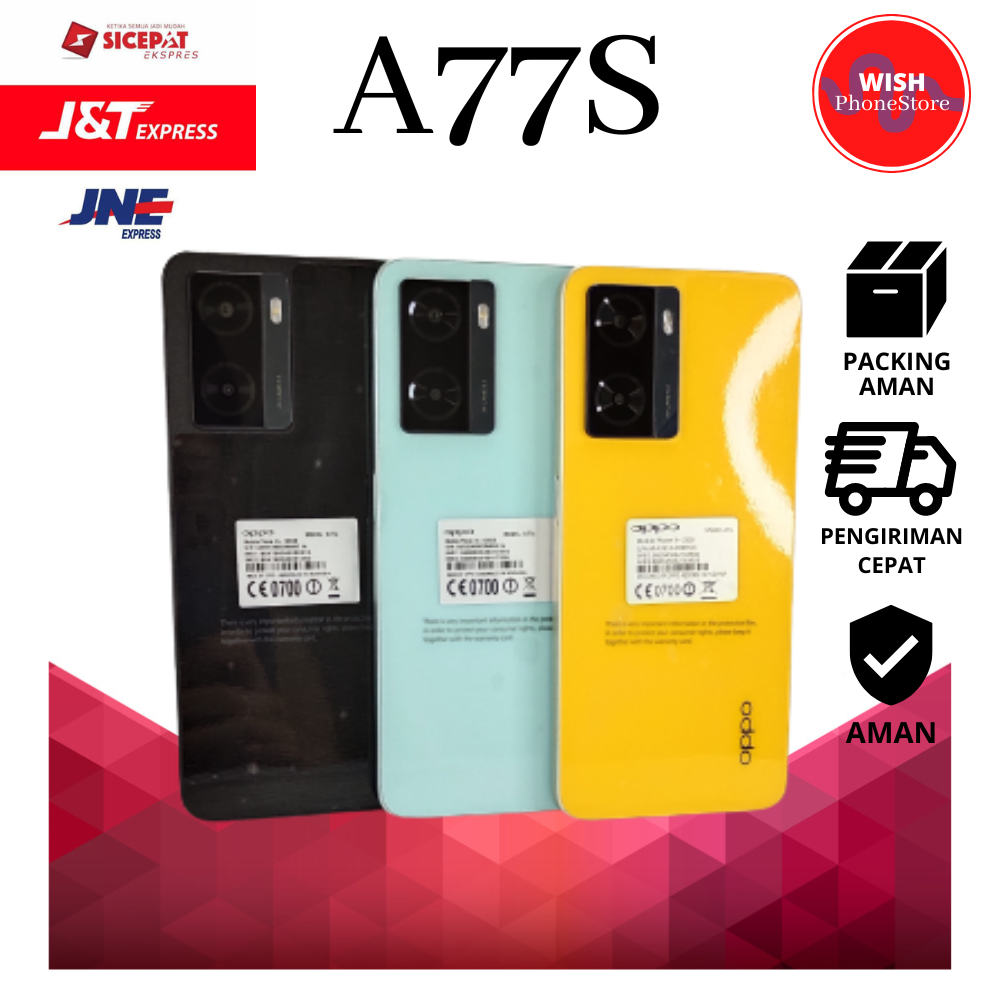 Hp Oppo A77S 6/128Gb Secondhand Like New with Guarantee and Trusted with 12 Months Warranty Guaranteed to Be Trusted! ! Harga  793,881 Ringgit*Penghantaran Percuma