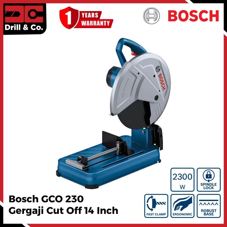 Bosch Gco 230 14 Inch Cut Off Saw / 14 Inch Metal Cutting Machine - Merek Bosch Harga 1,949,000 rupiah*Gratis Ongkir