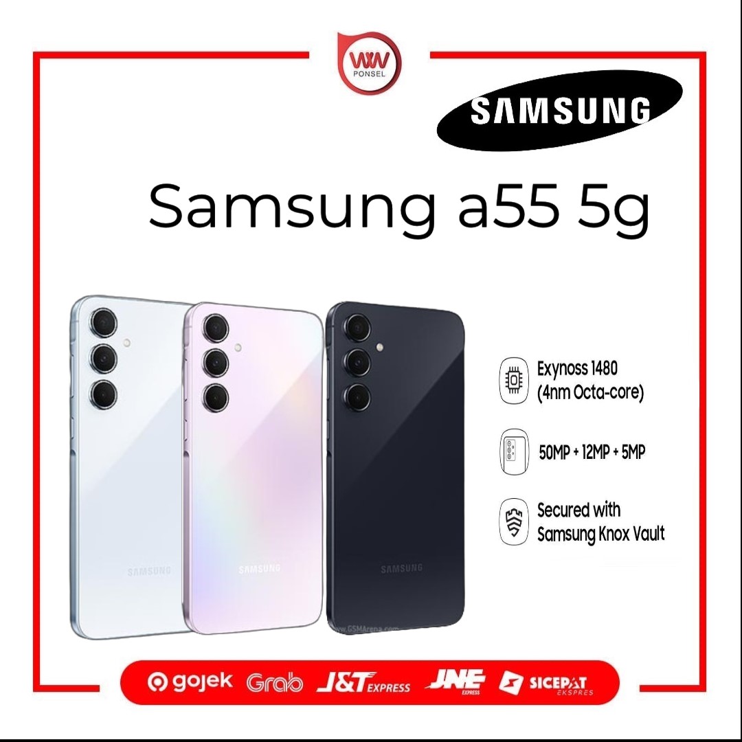 Hp Samsung A55 5G Ram 8GB Internal 256GB Garansi Resmi Giá 5,999,000 Đồng*Miễn phí vận chuyển