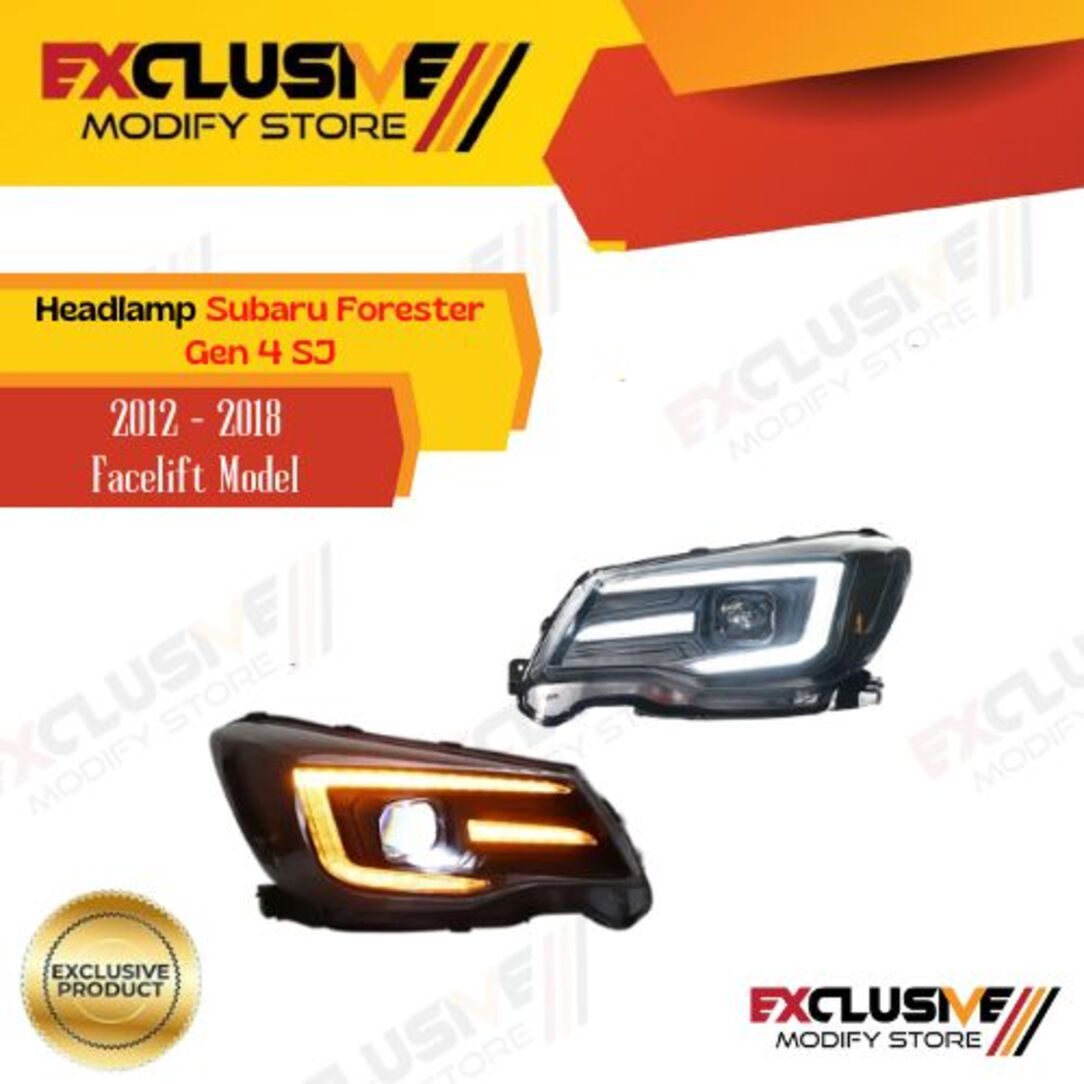 Headlamp Subaru Forester Gen 4 SJ 2012-2018 switchback projector Harga 14,850,000 rupiah*Gratis Ongkir