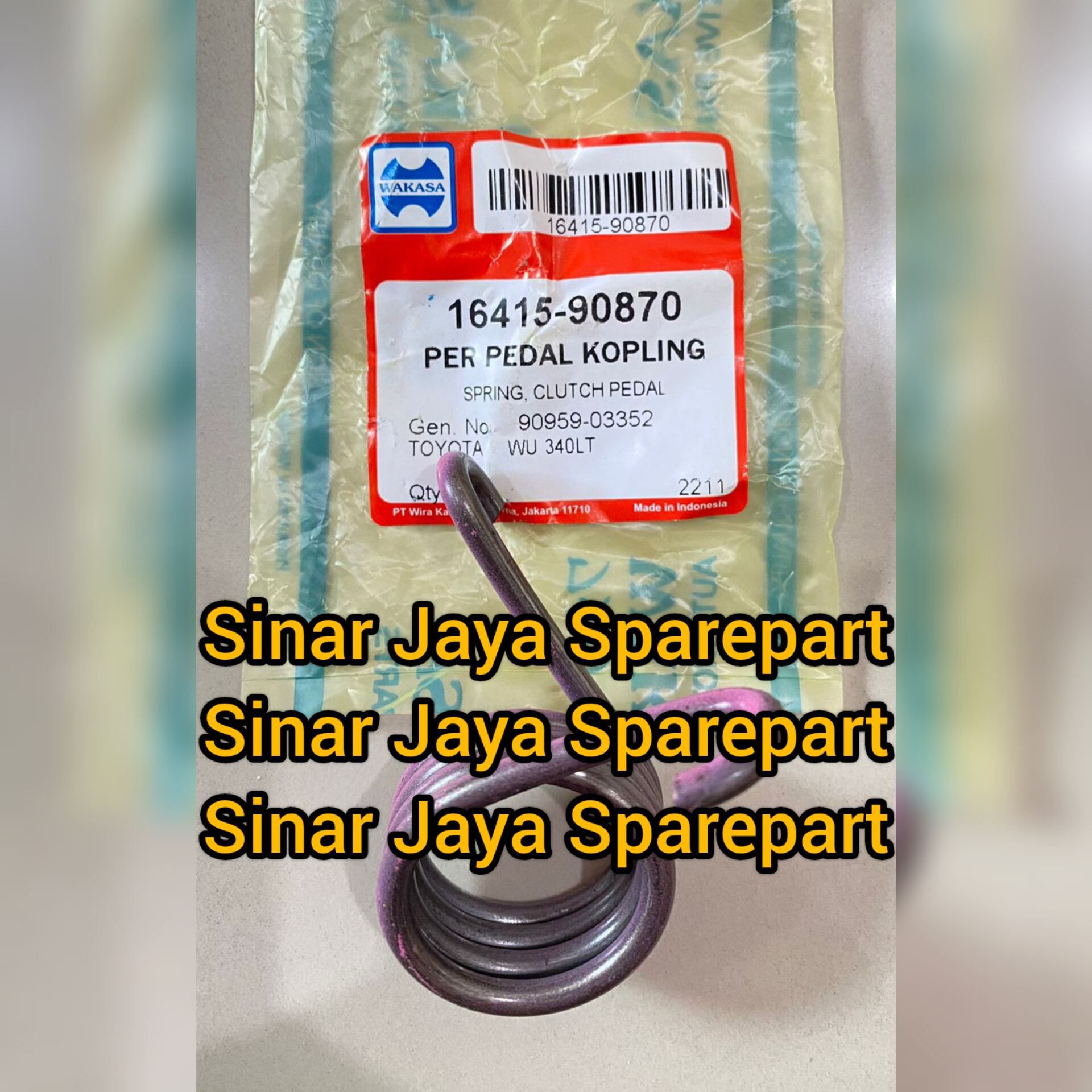 Per Pedal Kopling Toyota Dyna 110ET 110FT 110ST Hino Dutro 110HD 110LD 110SD 110SDL 90959-03352 / 90949-T3004 Harga 50,000 rupiah*Gratis Ongkir