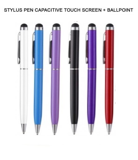 Stylus Touchscreen Pen 2 in 1 Touch Pen Ballpoint for Smartphone and  Tablet+ Ada Pena di Dalam ( Pen 2in1 Universal ) | Lazada Indonesia