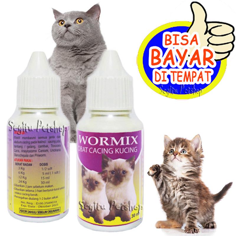 Obat Sakit Cacingan Anak Kucing Kitten Wormix Lazada Indonesia