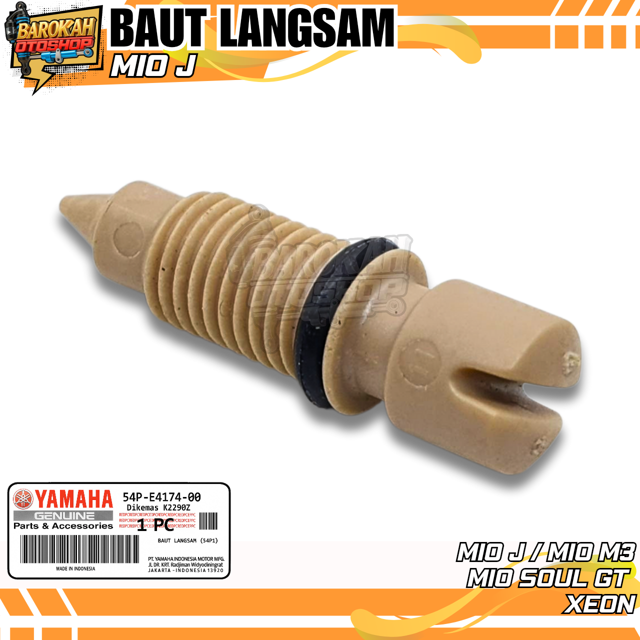 Bolt Langsam rantai Angin Mio J/Mio M3/Mio GT/soul GT/Vixion/Byson/Fino 125 Harga 6,500 rupiah*Gratis Ongkir