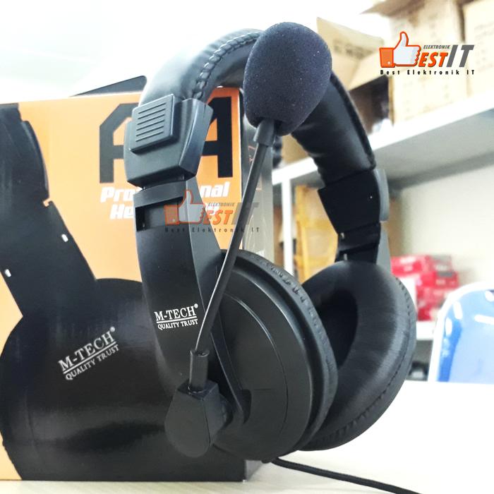 Headphone & Headset Stereo Bass With Microphone MTA4 GRATIS AUDIO SPLITER