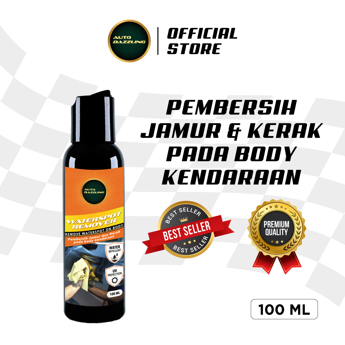 Waterspot Remover Penghilang Kerak, Jamur & Waterspot Khusus Body Harga 45,000 rupiah*Gratis Ongkir