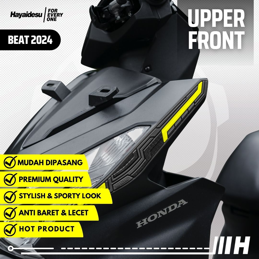 Hayaidesu BEAT 2024 Body Protector Upper Front Cover Harga 63,000 rupiah*Gratis Ongkir