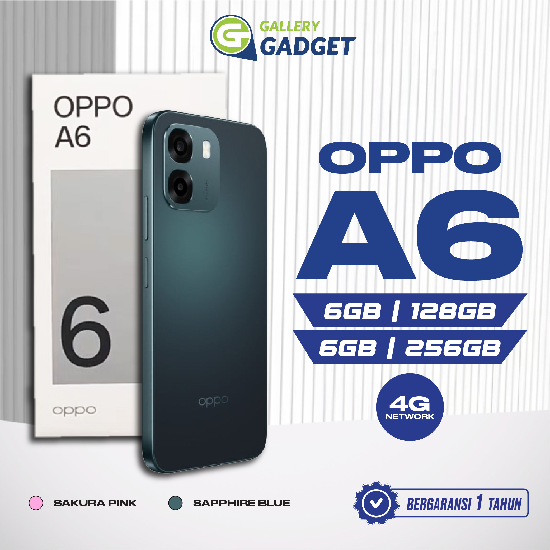 Oppo A6 6/128 6/256 GB Ram 6 GB 128GB 256 GB official warranty Harga  2,899,000 Ringgit*Penghantaran Percuma