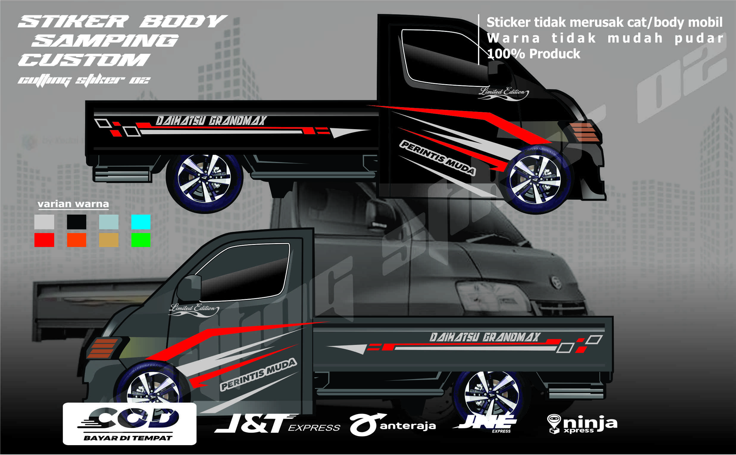Car sticker car sticker sticker Harga 280,000 Ringgit*Penghantaran Percuma