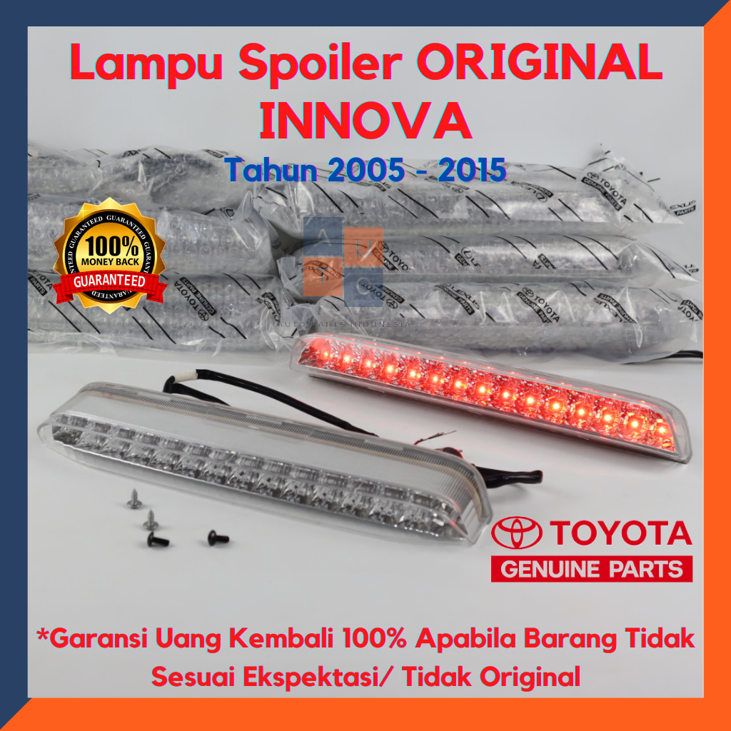 TOYOTA Lampu Spoiler Innova 2005-2015 Original PART 13-0L05 Harga 279,500 rupiah*Gratis Ongkir