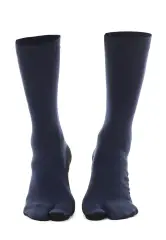 Hamlin Nercyla Kaos Kaki Wanita Toe Socks Two Tone Casual Footwear Material Spandex ORIGINAL - Navy