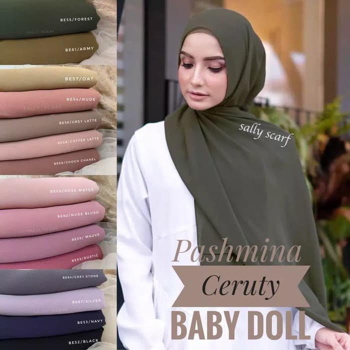 Jilbab Hijab Kerudung Pasmina Ceruty Tali Baby Doll Premium Quality Size Pashmina Tali Ceruty Baby Doll Cod Kerudung Terbaru 2020 Lazada Indonesia