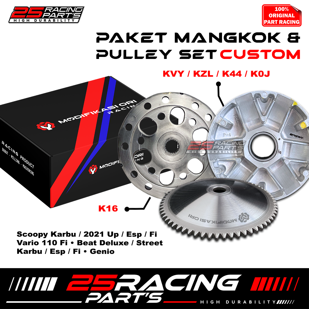 Honda Scoopy Beat Karbu Custom Pulley Bubut Beat Fi Non Esp Karbu Modif Ori Harga 405,000 Ringgit*Penghantaran Percuma