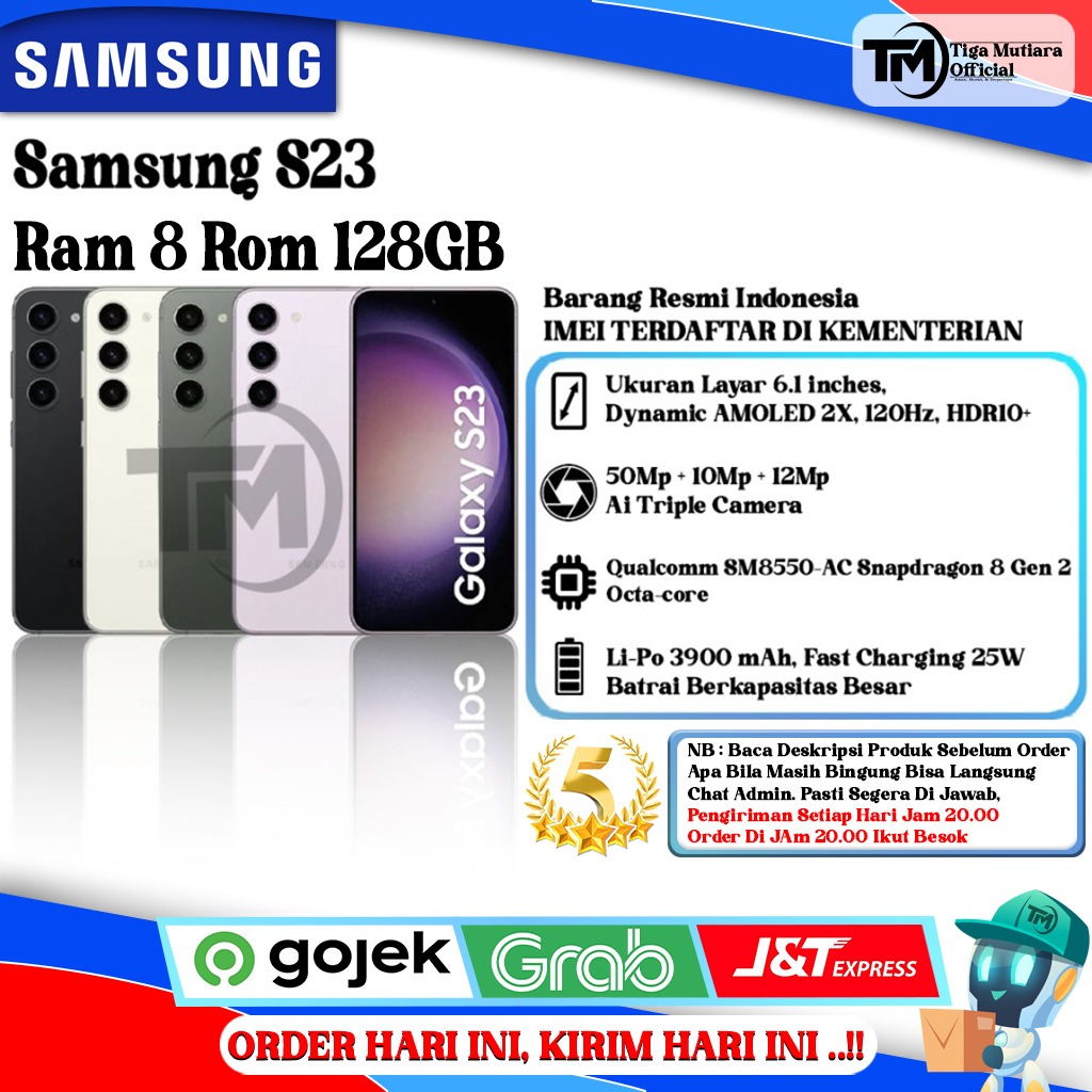 Samsung S23 Ram 8 Rom 128GB Harga  7,499,000 Ringgit*Penghantaran Percuma