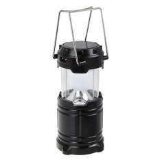 AIUEO Lampu Camping 6 LED Rechargable Solar Telescopic Bivouac Lantern Portable - Black