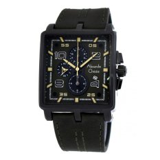 Alexandre Christie 6409- Jam Tangan Pria - Strap Kulit - Hijau