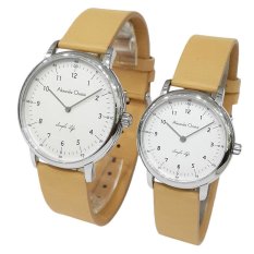 Alexandre Christie 8470LMHLSSSL Simple Life Jam Tangan Couple - Silver