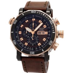 Alexandre Christie - Jam Tangan Pria - rosegold – AC944 Coklat