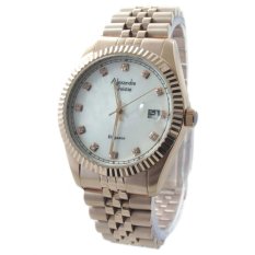 Alexandre Christie Jam Tangan Pria - Rosegold White - Stainless Steel - 8463 MDBRGMS