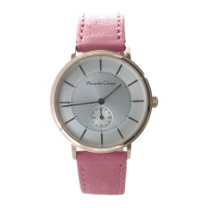 Alexandre Christie Jam Tangan Wanita - Pink Rosegold Silver - Leather Strap - 8493 LSLRGSLPN
