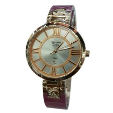 Alexandre Christie - Jam Tangan Wanita - Strap Acrilic Kombi Stainless - Ungu - AC2516