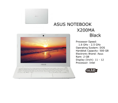 Asus Notebook X200MA putih hdd 500gb
