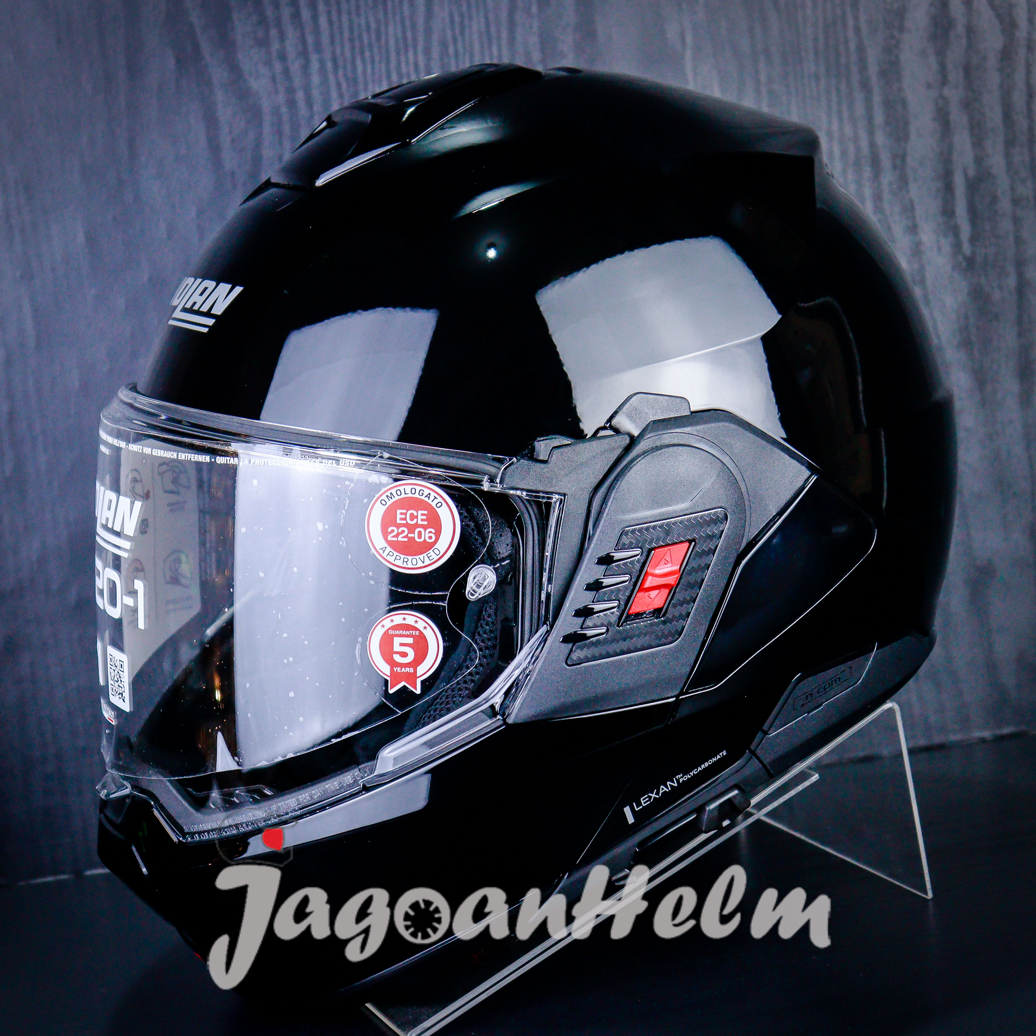 NOLAN HELM N1201 CLASSICO NCOM #301 | BLACK | N120-1 MODULAR Harga 7,210,000 rupiah*Gratis Ongkir