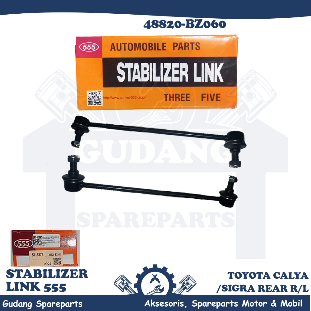555 stabilizer link Toyota calya B401 48820-bz060 rear RH/LH Harga 718,000 rupiah*Gratis Ongkir