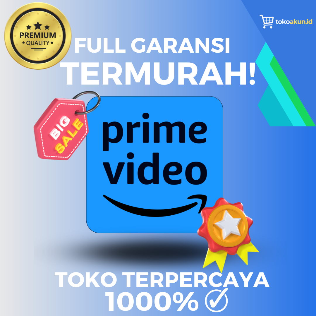 PRIME VIDEO PREMIUM 1 BULAN Harga 9,900 rupiah*Gratis Ongkir