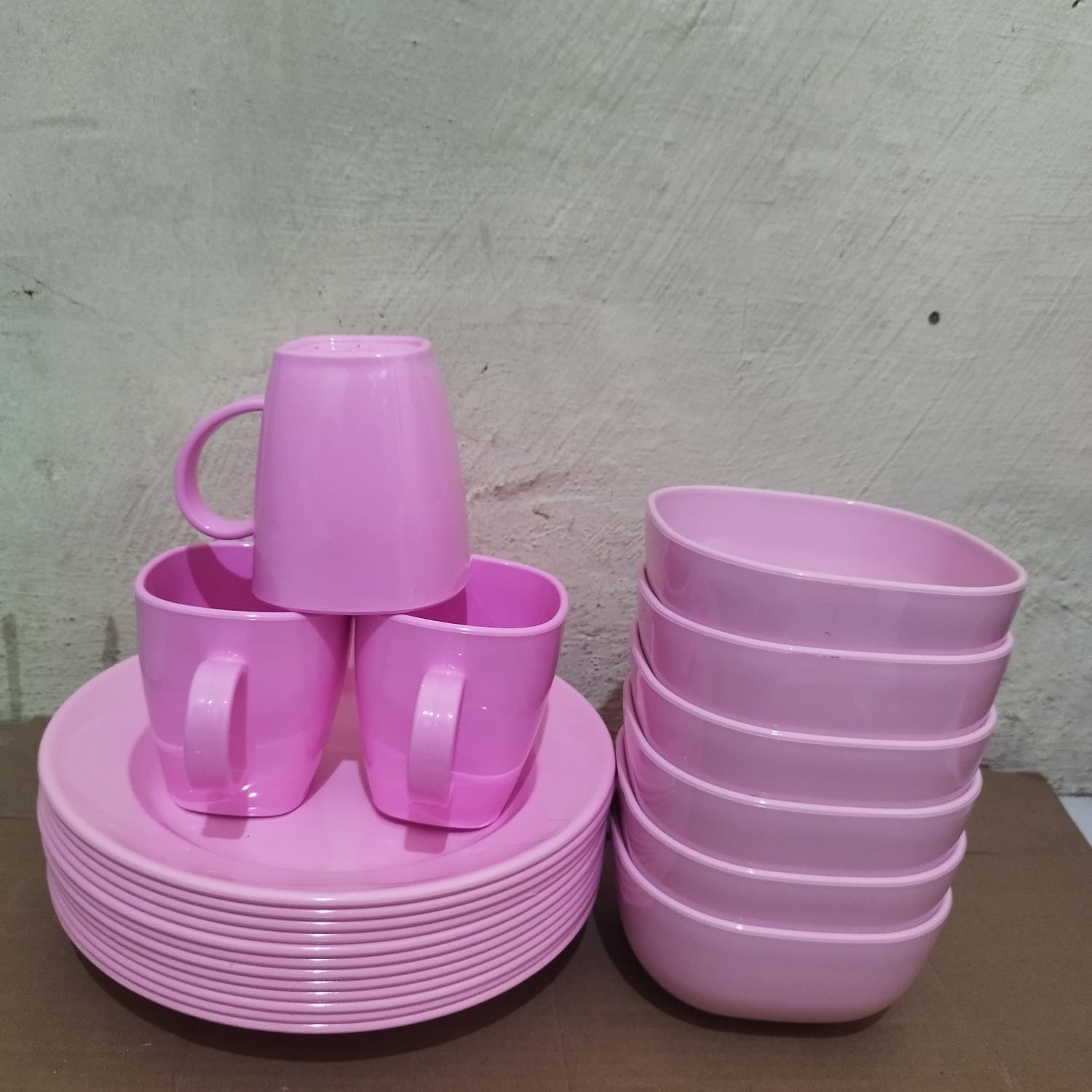 harga set peralatan makan piring,mangkok dan gelas melamin dinner ware GRATIS BOUBLE WRAP
