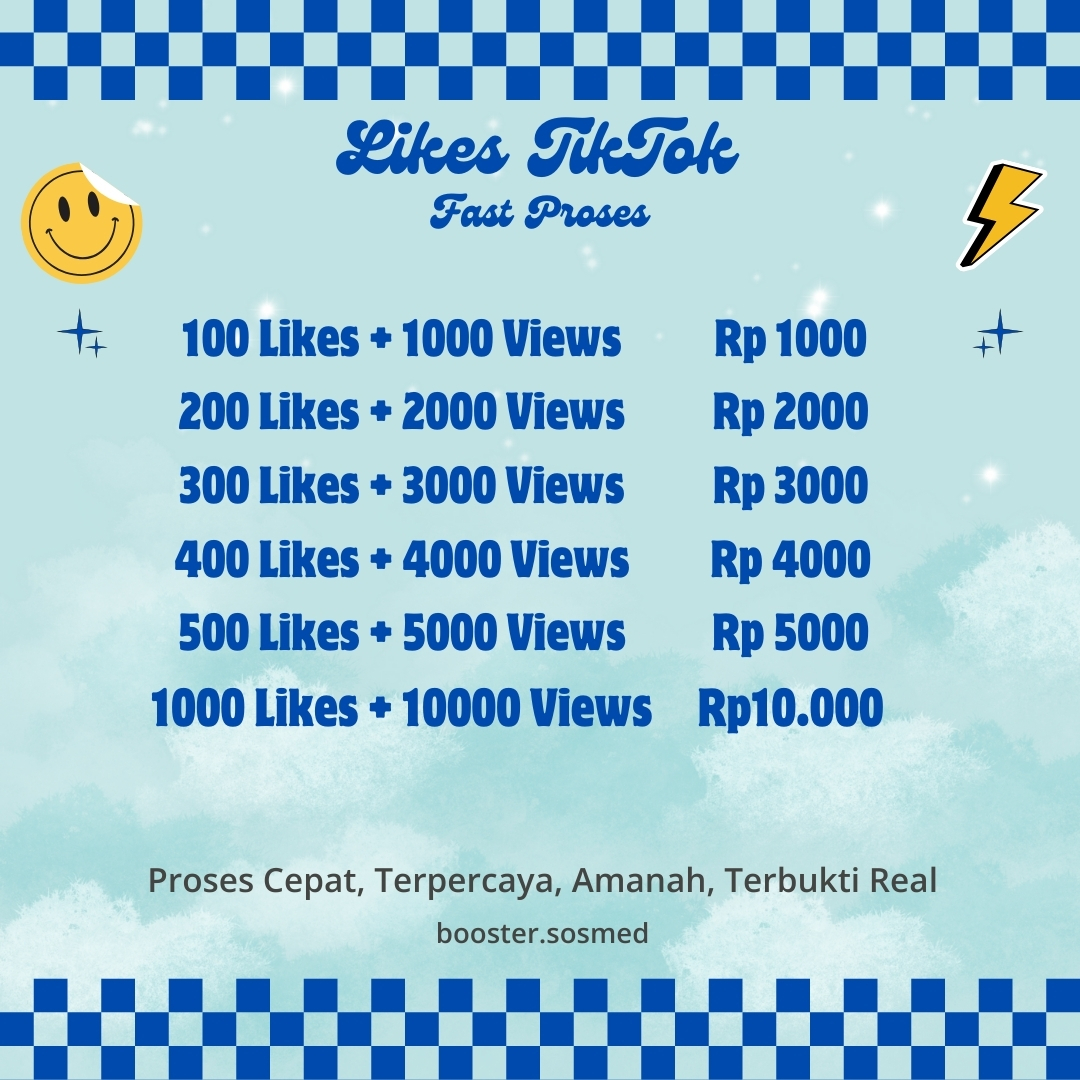 TERMURAH LIKE T1kT0K PERMANEN BERGARANSI Harga 2,000 rupiah*Gratis Ongkir