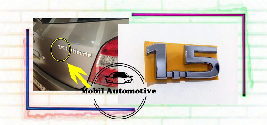 Logo Emblem Tulisan Timbul 1,5 Original Harga 49,000 rupiah*Gratis Ongkir