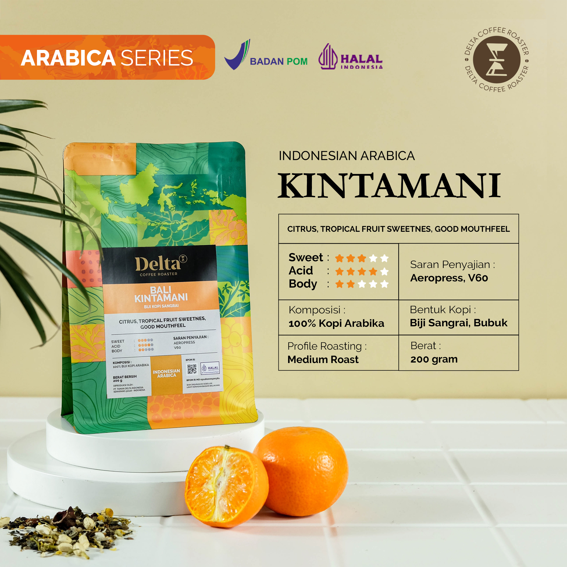 Kopi Arabika Bali Kintamani 200 gram