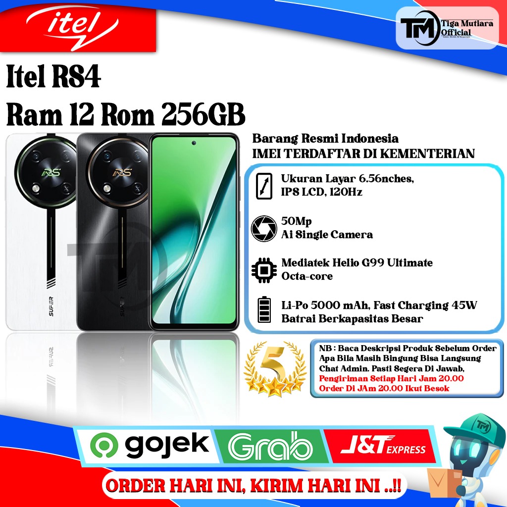 Itel RS4 Ram 12 Rom 256GB Giá 2,999,000 Đồng*Miễn phí vận chuyển