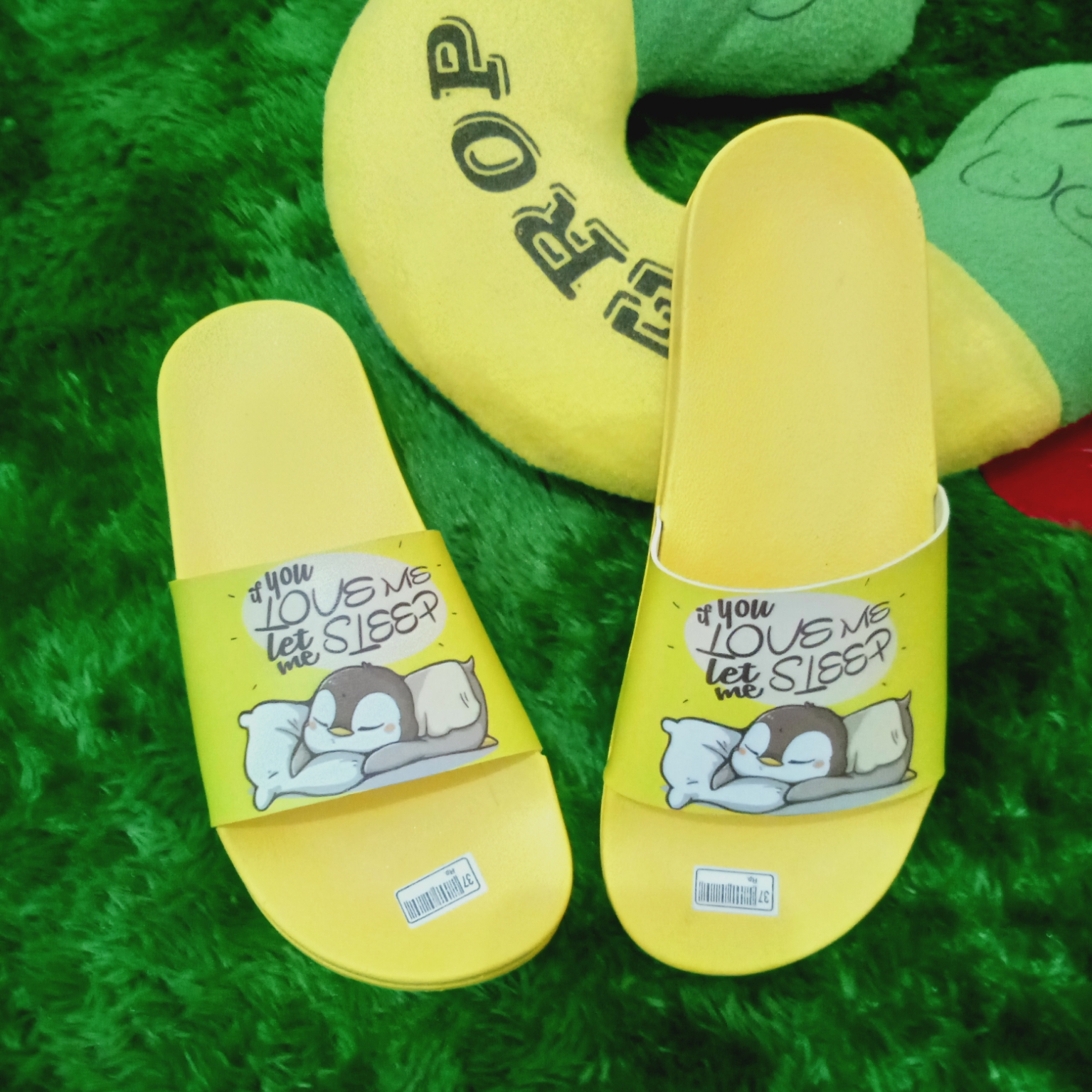 IDSHOES Sandal Wanita Kartun Lucu Motif Capung Karet Jelly