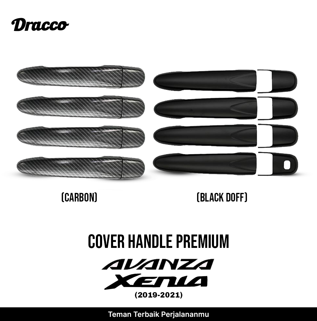 Premium Handle Cover Avanza Xenia 2019-2021 Carbon & Black Doff Car Door Handle Cover Dracco Accessories Harga  78,272 Ringgit*Penghantaran Percuma