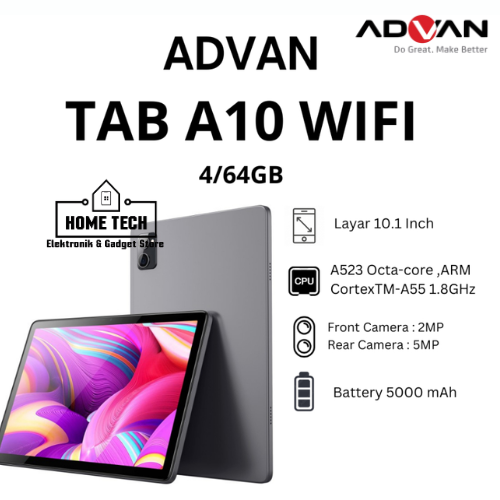 ADVAN TAB A10 RAM 4/64GB WIFI ONLY *garansi resmi* Harga  1,009,000 Ringgit*Penghantaran Percuma