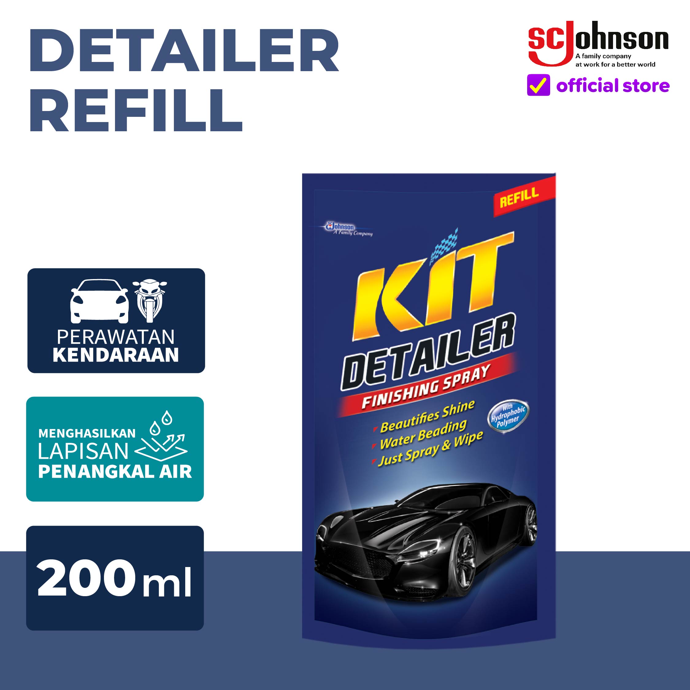 Kit Detailer Refill 200mL Harga 15,470 rupiah*Gratis Ongkir