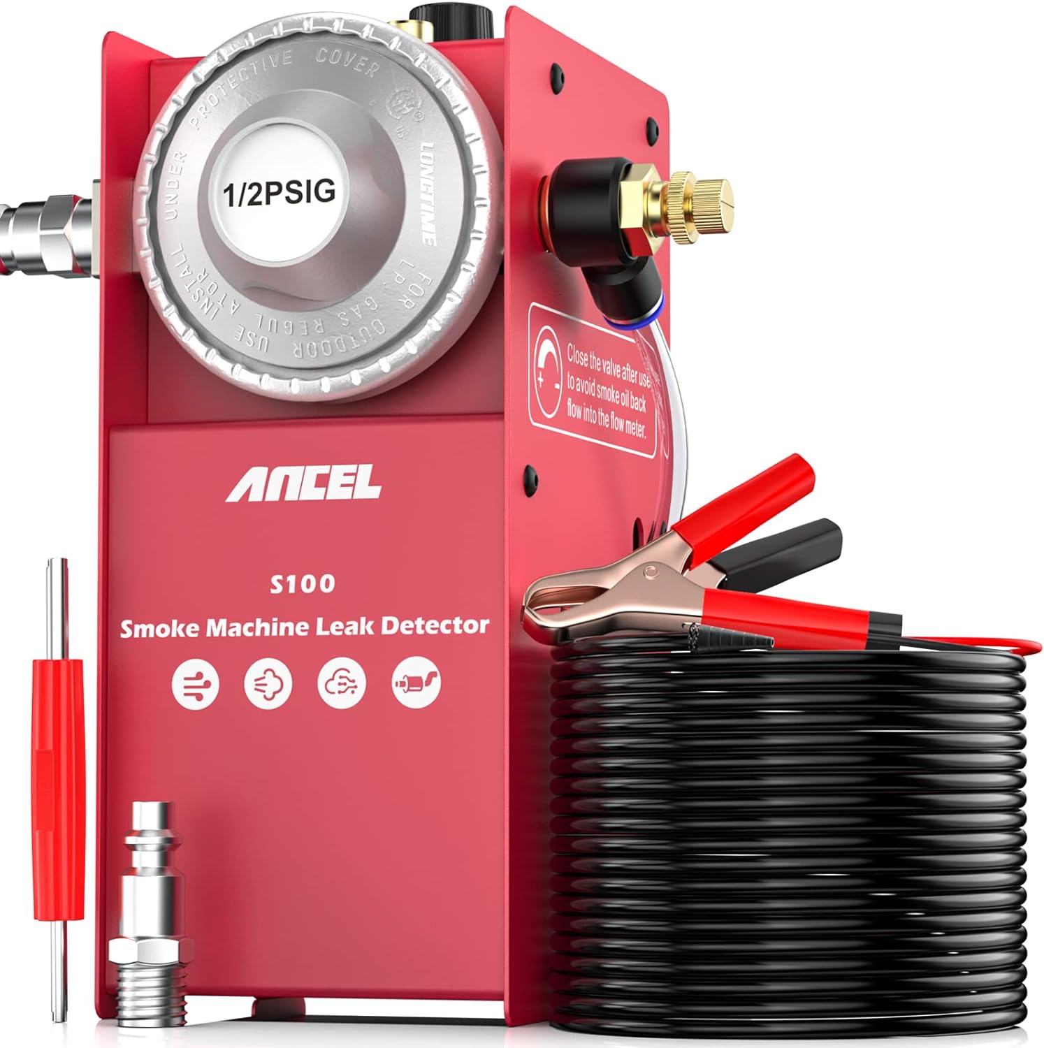 ANCEL S100 Car Smoke Leak Detector Oil Pipe Leaks Analyzer Tester Auto Gas Leakage Locator EVAP Vacuum Leakage Diagnostic Tools Harga 1,047,000 Ringgit*Penghantaran Percuma