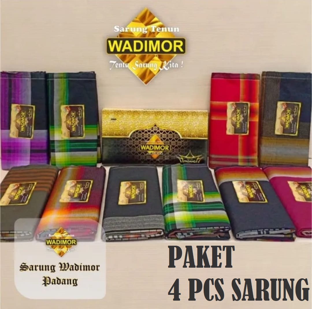 PAKET HEMAT DAPET 4 PCS SARUNG WADIMOR TERMURAH / SARUNG SHOLAT PRIA DEWASA / SARUNG 100 RIBUAN DAPET 4 PCS Harga 29,800 rupiah*Gratis Ongkir