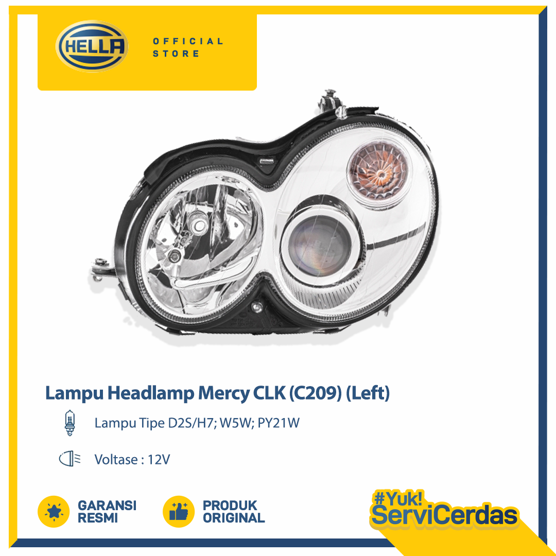 Lampu Headlamp Mercy CLK (C209) Left - Lampu depan mobil Harga 5,555,360 rupiah*Gratis Ongkir