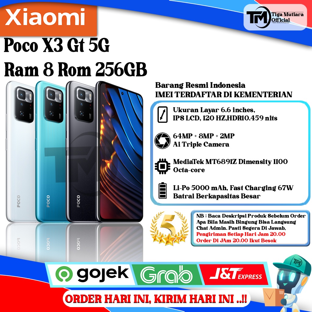 Xiaomi Poco X3 GT 5G Ram 8 Rom 256GB Giá 3,799,000 Đồng*Miễn phí vận chuyển