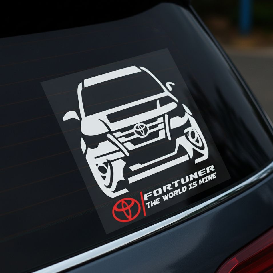 Toyota Fortuner Vrz Car Window Variation Sticker Size 20X22 cm Giá 25,000 Đồng*Miễn phí vận chuyển