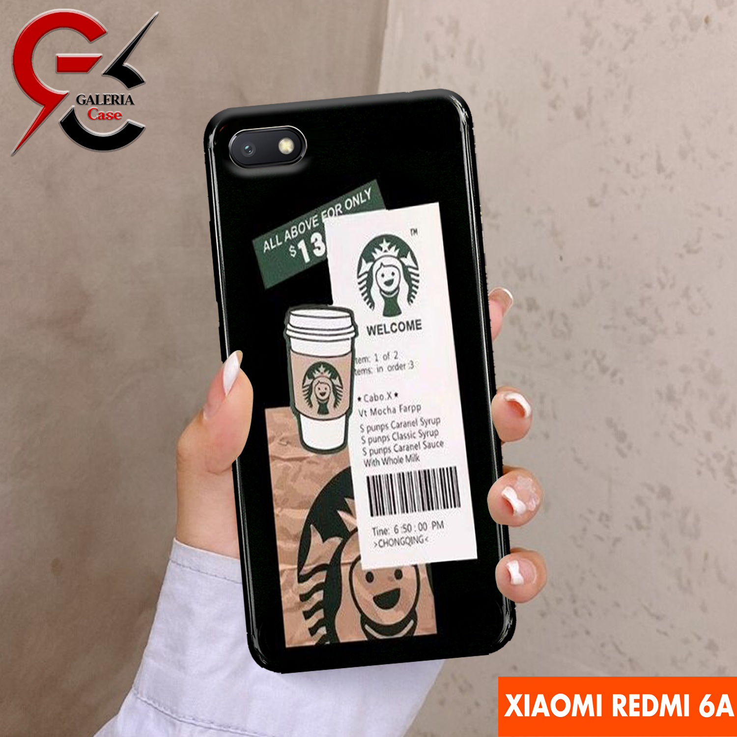 casing hp xiaomi redmi 6a starbucks