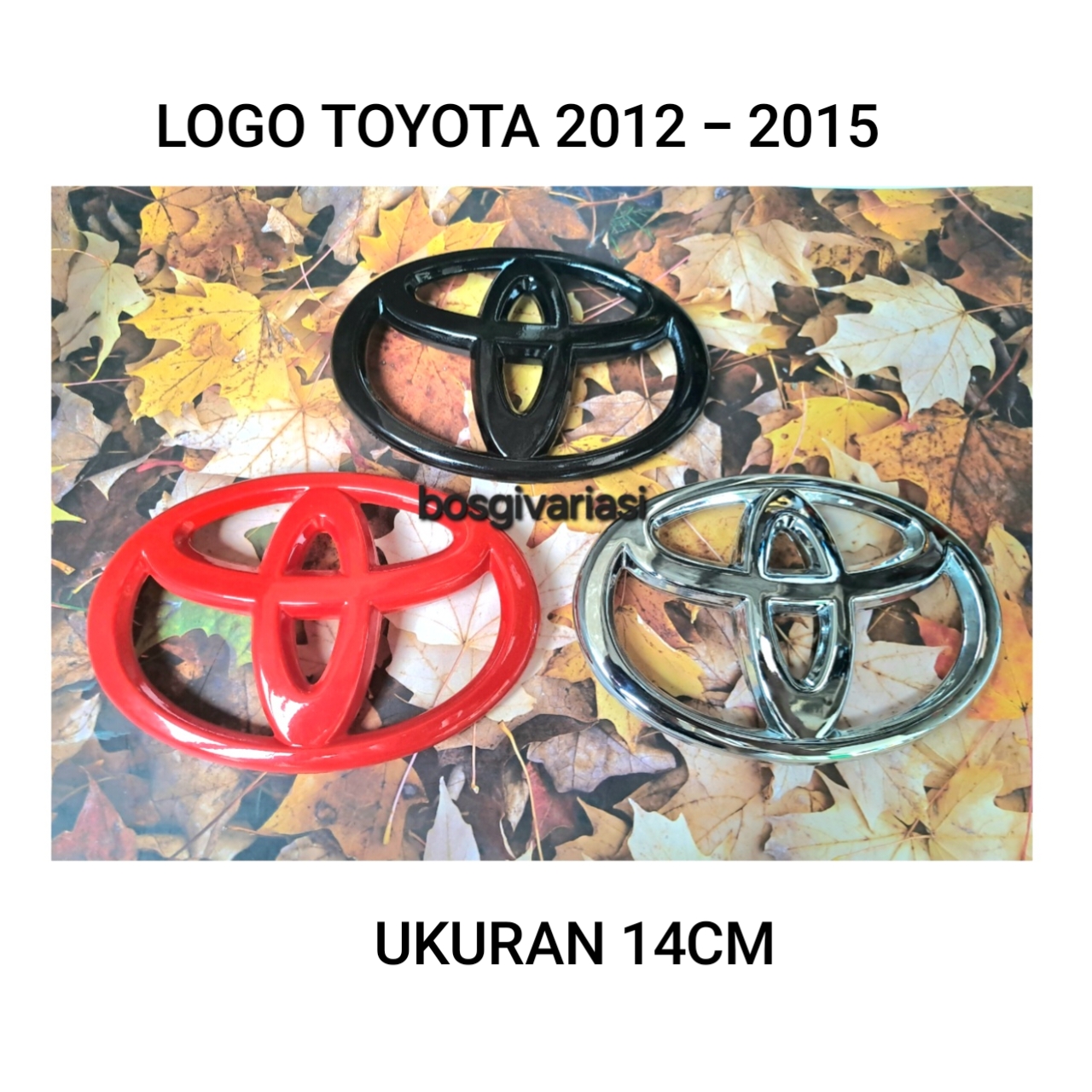 Logo toyota avanza innova 2012 - 2015 ukuran 14cm / Logo toyota innova avanza ukuran 14cm / emblem toyota avanza / Logo innova / logo toyota Harga 37,000 rupiah*Gratis Ongkir