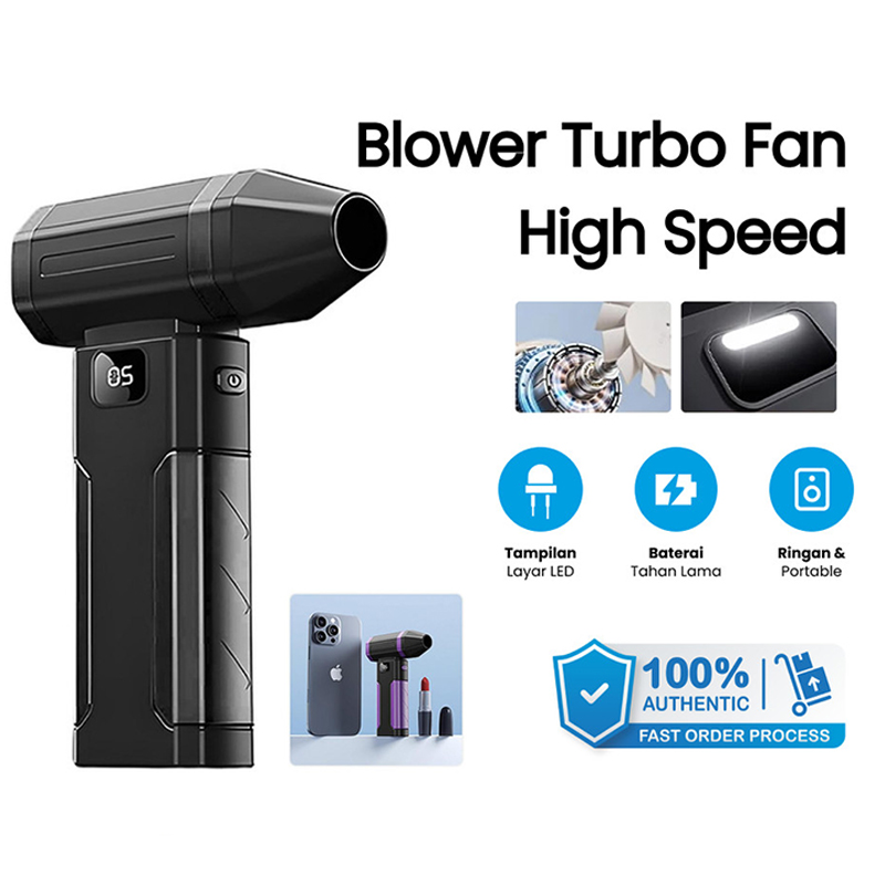 Mini Turbo Jet Fan Electric Air Duster with 4 Gear Adjustable 130000Rpm Wind Speed 52M/S Car Computer Cleaning Blower Harga 209,999 rupiah*Gratis Ongkir