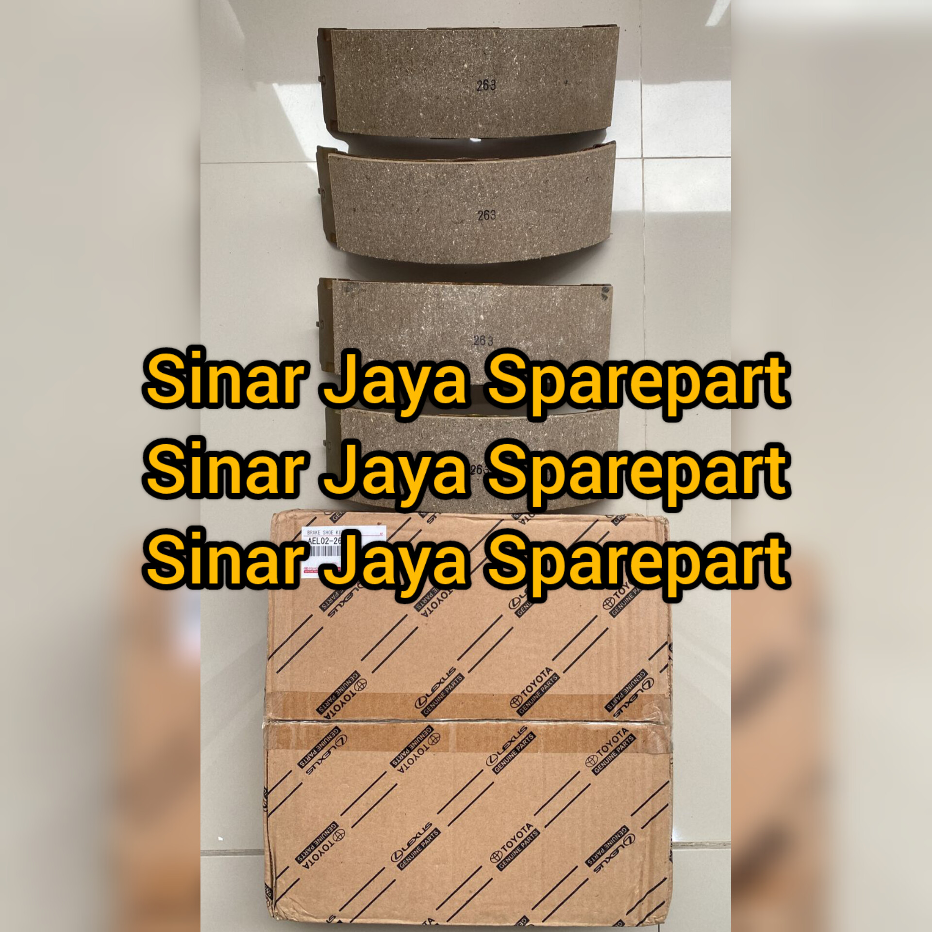 Kampas Rem Belakang Toyota Dyna 14B 115PS 115ST Engkel Ban 04494-25070 Harga 500,000 rupiah*Gratis Ongkir