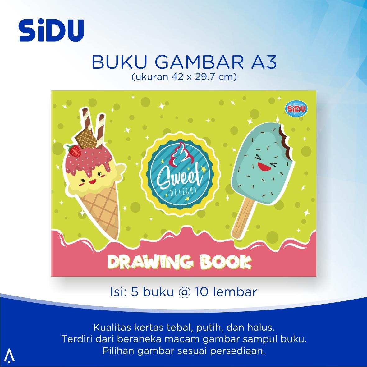 Sidu Buku  Gambar  A3  10 Lembar Pak