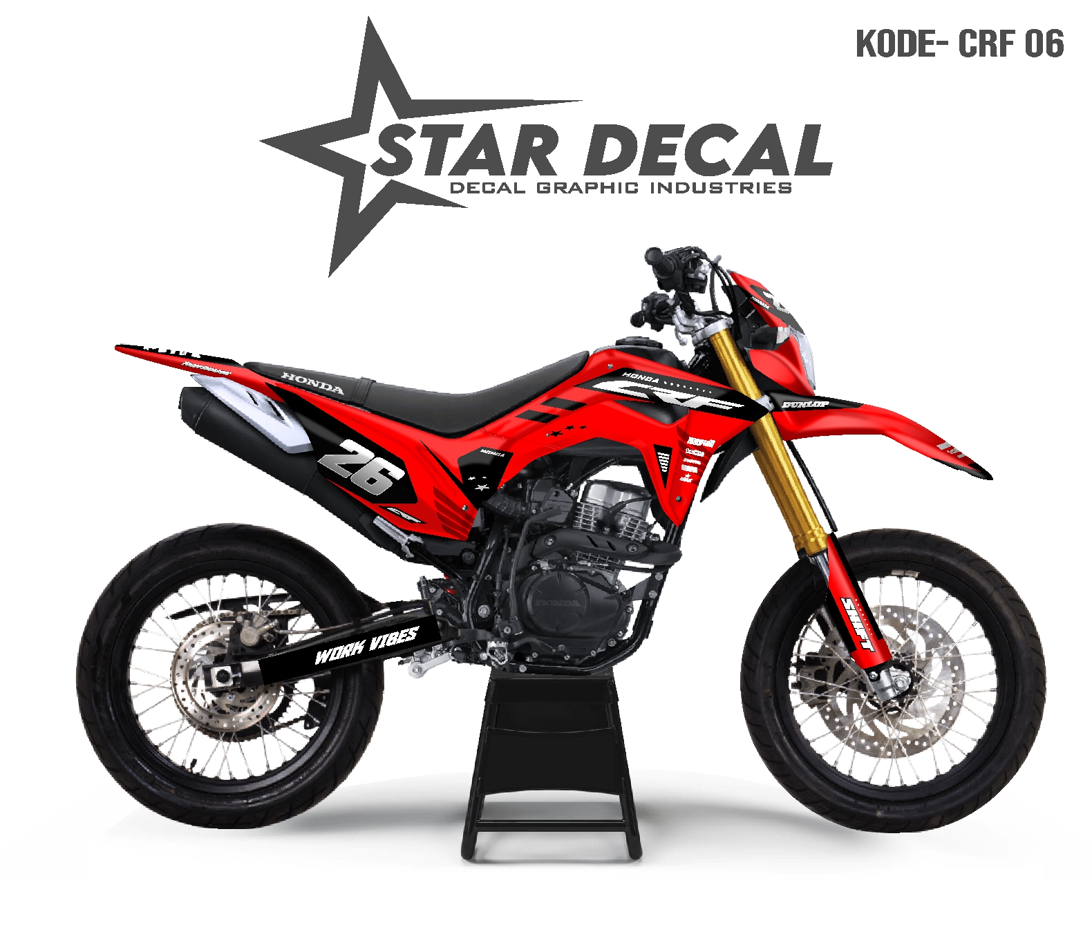 Beli Decal Merah Putih Crf 150 L Online Harga Terbaik Lazada