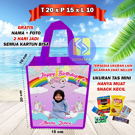 (50 PCs Mini) tayo Doraemon Unicorn Children's birthday party bag and the like / cheap character kids…